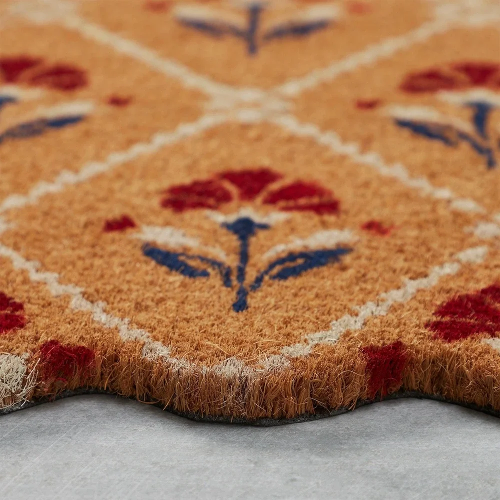 My Texas House Floral‎ Coir Outdoor Doormat Red/White/Blue, 30x18